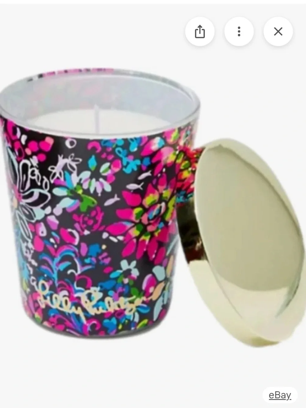 NWT—-Lilly Pulitzer Colorful Floral Candle in Multi Feeling Fintastic